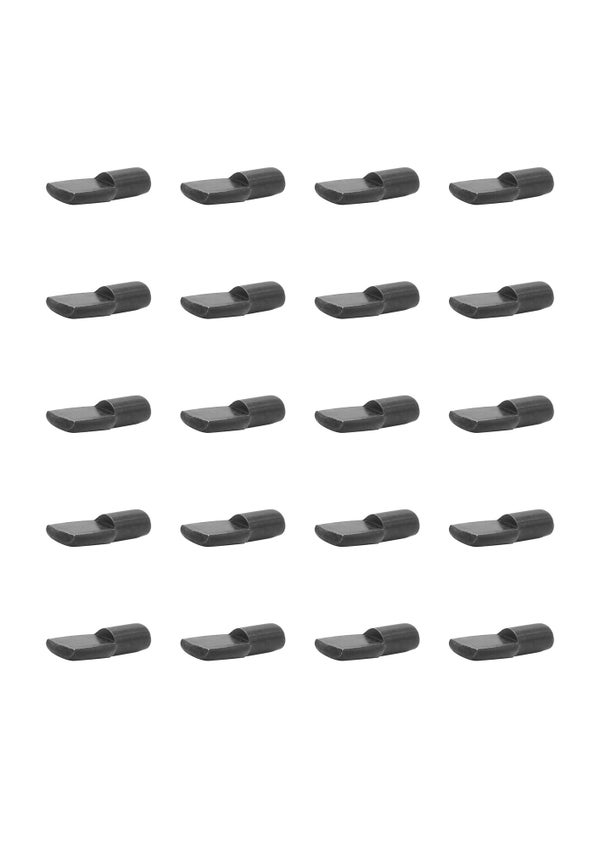 Lot de 20 taquets à enfoncer, acier noir