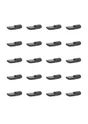 Lot de 20 taquets à enfoncer, acier noir