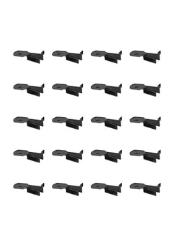 Lot de 20 taquets pour crémaillère, acier noir