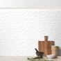 Carrelage mur intérieur effet origami blanc mat Arctic l.30 x L.90 cm ARTENS 