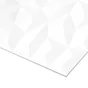 Carrelage mur intérieur effet origami blanc mat Arctic l.30 x L.90 cm ARTENS 