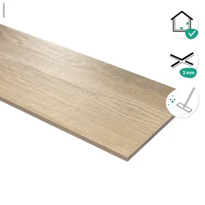 Carrelage sol intérieur effet bois marron naturel Imara l.15 x L.90 cm ARTENS