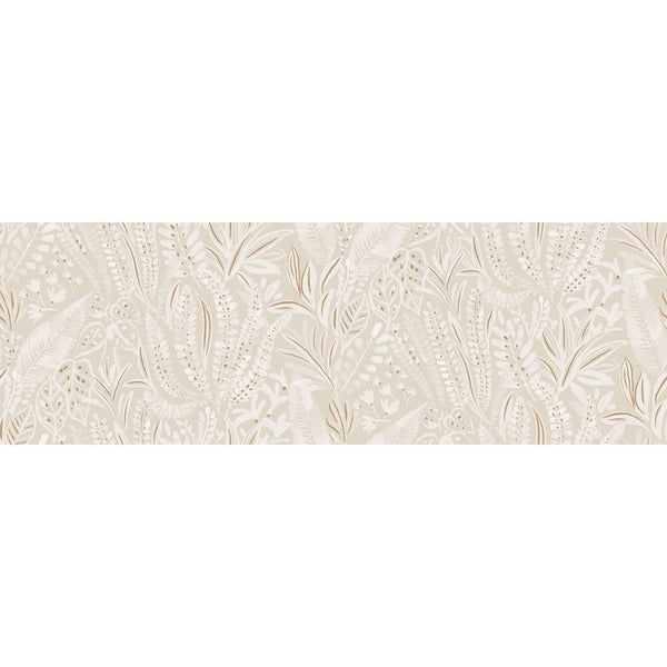 Carrelage mur intérieur effet relief floral beige Arctic l.30 x L.90 cm ARTENS