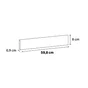 Lot de 2 plinthes KOOS 8  x 60 cm, Ep.9 mm