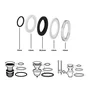 Kit de 5 joints vidage chrome