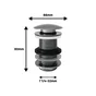 Bonde, clic-clac lavabo, diam.42 mm, EQUATION, noir