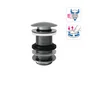 Bonde, clic-clac lavabo, diam.42 mm, EQUATION, noir