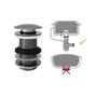 Bonde, clic-clac lavabo, diam.42 mm, EQUATION, noir