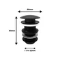 Bonde clic-clac lavabo, diam.42 mm, EQUATION, noir