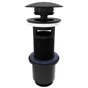 Bonde, clic-clac lavabo, diam.42 mm, EQUATION, noir