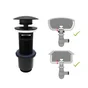 Bonde, clic-clac lavabo, diam.42 mm, EQUATION, noir