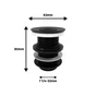 Bonde écoulement libre lavabo, diam.42 mm, EQUATION, noir