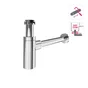 Siphon pour lavabo gain de place diam.32, EQUATION, chrome
