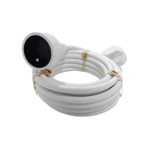 Rallonge menager 16a h05vvf 3g1,5 5 metres blanc lexman