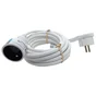 Rallonge menager 16a h05vvf 3g1,5 5 metres blanc lexman