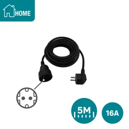 Rallonge menager 16a h05vvf 3g1,5 5 metres noir lexman
