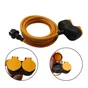 Rallonge de bricolage 2 prises h07rn-f 3g1,5 5 metres jaune lexman