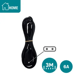 Rallonge menager 6a h03vvf 2 x 0,75 mm 3 metres noir lexman