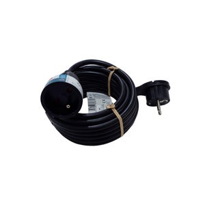 Rallonge avec terre L.6 m H05VV-F 3G1.5 mm², LEXMAN