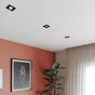 Anneau pour spot encastrable Clane métal orientable carré noir INSPIRE