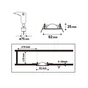 Anneau pour spot encastrable Clane métal orientable carré noir INSPIRE