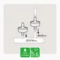 Lot de 10 Goutteurs en ligne 4 l/h GEOLIA