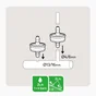 Lot de 50 goutteurs autoregulant GEOLIA