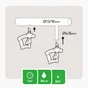 Lot de 3 micro-irrigation microdiffuseur GEOLIA