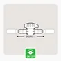 Lot de 5 Connecteur de vanne pour arrosage GEOLIA