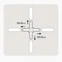 Lot de 10 connecteurs transversal pour arrosage GEOLIA diam.4 x 6 mm