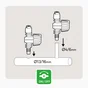 Lot de 2 connecteurs de vanne pour arrosage GEOLIA diam.4 x 6 mm