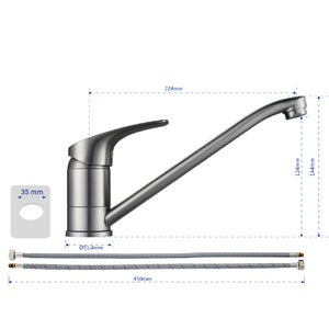 Mitigeur de cuisine, Essential, DELINIA facon inox