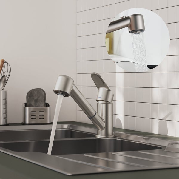 Mitigeur de cuisine, Kemi, DELINIA, facon inox