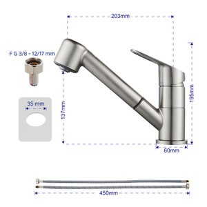 Mitigeur de cuisine, Kemi, DELINIA, facon inox