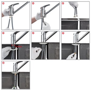 Mitigeur de cuisine, Essential, DELINIA blanc