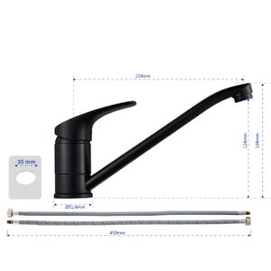 Mitigeur de cuisine, Essential, DELINIA noir