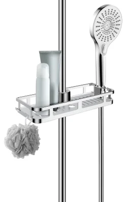Etagère de bain / douche chromé à encastrer Liberta