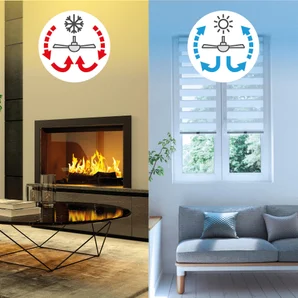 Ventilateur de plafond Siroco diam.91cm e27 blanc INSPIRE