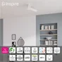 Ventilateur de plafond Aruba+ d112cm led cct/dimmable blanc INSPIRE