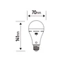 Ampoule led E27, 806lm = 60W, LEXMAN