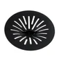 Filtre universel en silicone éco-responsable noir, Ø 110mm
