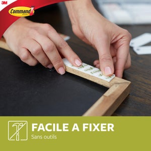 Languette de fixation adhésive pour tableau max 7.2kg, lot de 8 + 50% gratuites, COMMAND