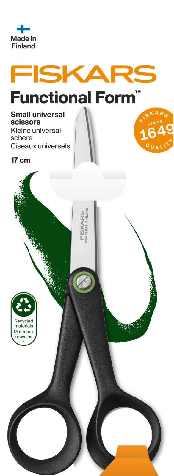 Ciseaux universel, pour ambidextres FISKARS 1074543, 7.5 cm