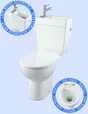 WC a poser sans bride sortie horizontale duo manille 3/6 litre godart
