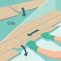 Dalle PVC à clipser intenso ARTENS, montaigne