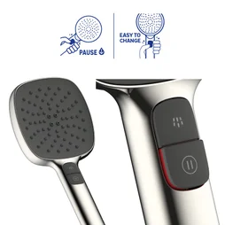 Pommeau de douche chrome 3 jets Remix SENSEA