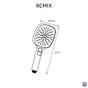 Pommeau de douche Remix, noir, Sensea