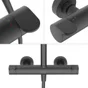 Colonne de douche Icone, thermostatique, noir, Sensea