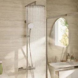 Colonne de douche Icone, thermostatique, chromé, Sensea