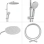 Colonne de douche Icone, thermostatique, chromé, Sensea